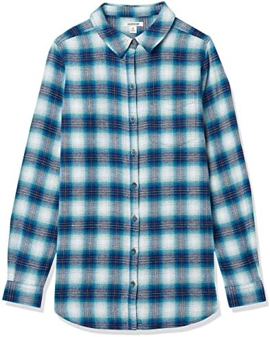 Amazon Essentials Women's Brushed Flannel Boyfriend Tunic (Previously Goodthreads) Amazon Essentials