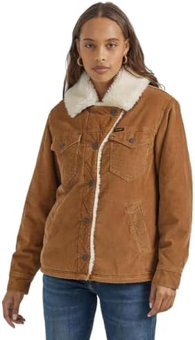 Женская куртка Wrangler из шерпы в ретро-стиле с длинным рукавом Wrangler