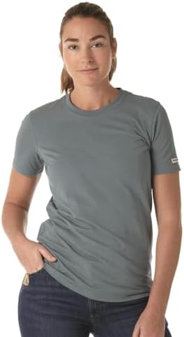 Wrangler Riggs Workwear womens Short Sleeve Performance T-shirts T Shirt, Sea Green, Small US Wrangler