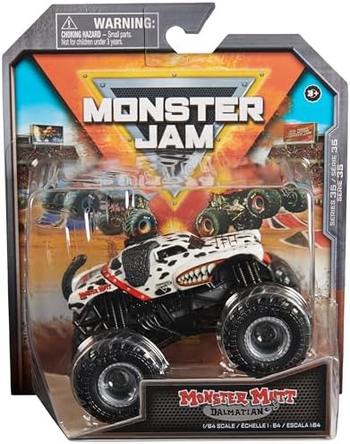 Монстр-трак Monster Mutt Dalmatian, модель 1:64, игрушка для мальчиков от 3 лет Monster Jam