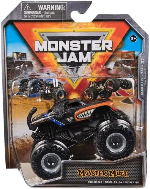 Monster Mutt Rottweiler 1:64 масштаб, ретро-дизайн, металлический корпус Monster Jam