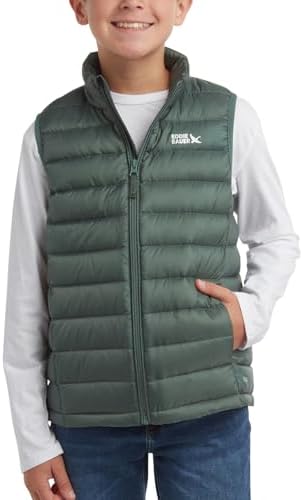 Eddie Bauer Kids' Down Vest - CirrusLite Weather Resistant Quilted Bubble Puffer Vest for Boys and Girls (5-20) Eddie Bauer