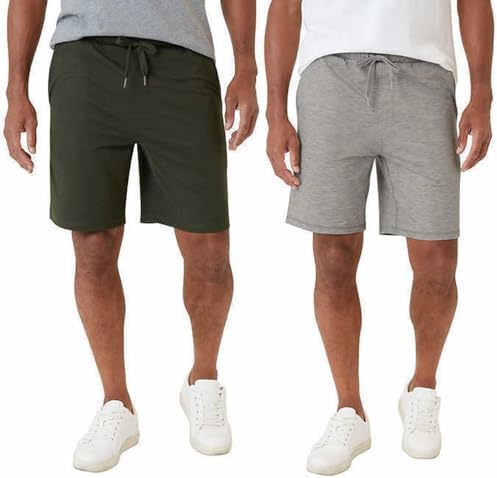 Eddie Bauer Men’s Comfort Fit Lounge Shorts, 2-Pack Eddie Bauer