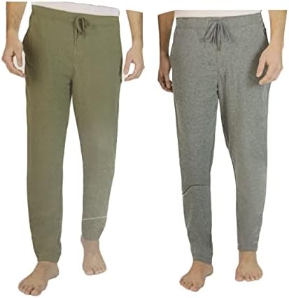 Eddie Bauer Men's Super Soft 2 Pack Lounge Joggers (Olive/Dark Heather Grey, Medium) Eddie Bauer