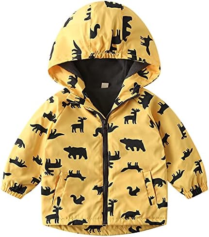 Happy Cherry Kids Boys Girls Fleece Lined Windbreaker Jacket Fashion Prints Hoodie for Fall Winter Happy Cherry