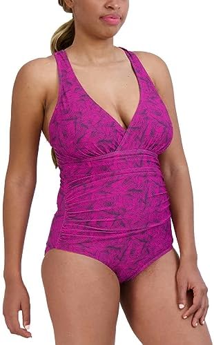 Eddie Bauer Women's Midweight Ruched Shaping One Piece Swimsuit Eddie Bauer