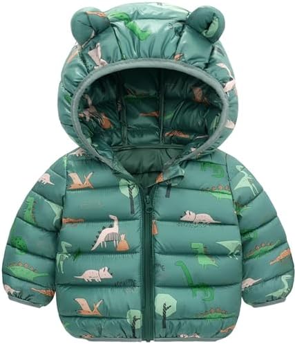 Happy Cherry Infant Boy Girl Puffer Jacket Cute Coats Winter Windproof Snowsuits Warm Outerwear Happy Cherry