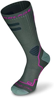 Rollerblade High Performance Women's Socks, Inline Skating, Multi Sport, Dark Grey and Pink Rollerblade