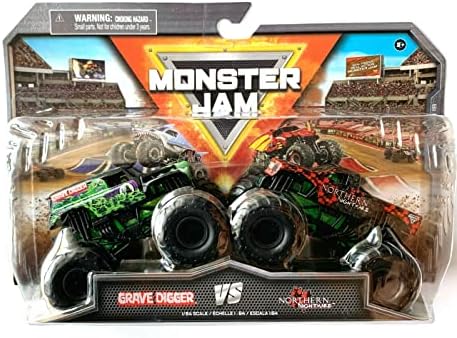 Набор из двух машинок 1:64 Grave Digger и Northern Nightmare, серия 18 Monster Jam