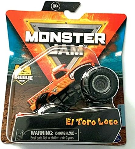 Модель внедорожника El Toro Loco из серии Wheelie 21 масштабе 1:64, оранжевая Monster Jam