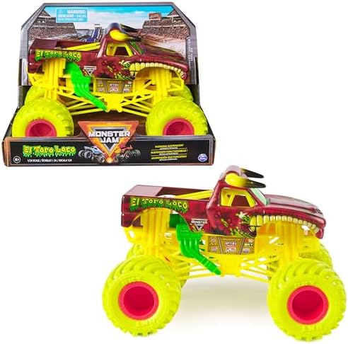 Официальная машинка Monster Jam El Toro Loco, легкая модель 1:24, игрушка для детей от 3 лет Monster Jam