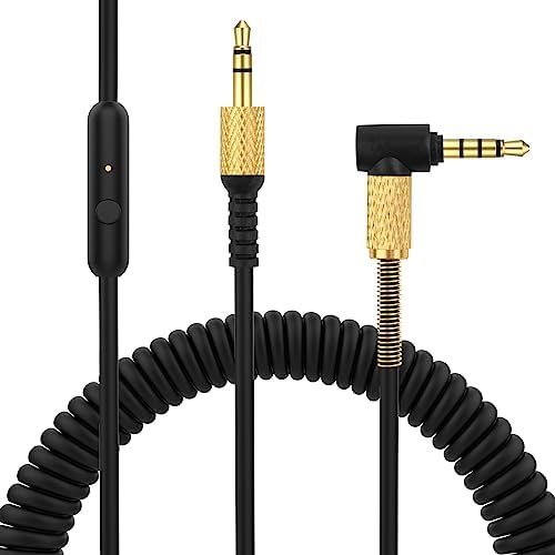 Major 3 Cable with Microphone Replacement for Marshall Major 2 Major 3 Major 4 Monitor II Mid A.N.C Headphones (3.5mm Plug, 4Ft Extended to 8.2Ft) Sqrgreat