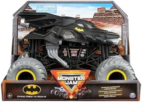 Монстр-трак 1:24, лицензированный, с резиновыми шинами BKT и подвеской Monster Jam