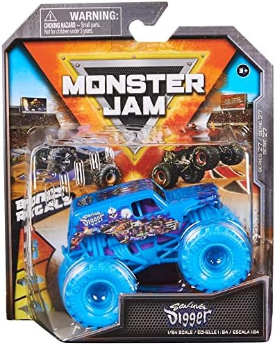 Модель внедорожника Monster Jam 2022 1:64 с бонусным аксессуаром: Hyper Fueled Son-uva Digger Monster Jam