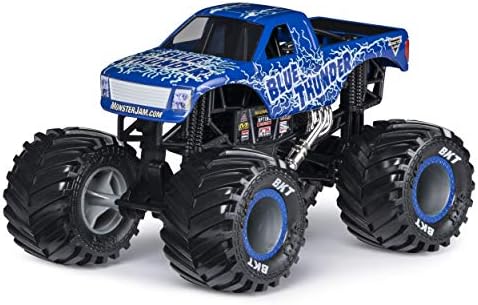 Монстр-трак Blue Thunder, металлическая модель, масштаб 1:24, высокая проходимость Monster Jam