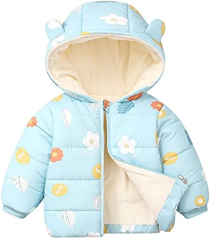 Happy Cherry Winter Coats for Toddler Boys Girls Hooded Warm Down Jacket Outwear Kid Clothing Happy Cherry