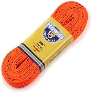 Howies Hockey Skate Laces Waxed Hot Orange 84" (Junior 3-6) Howies