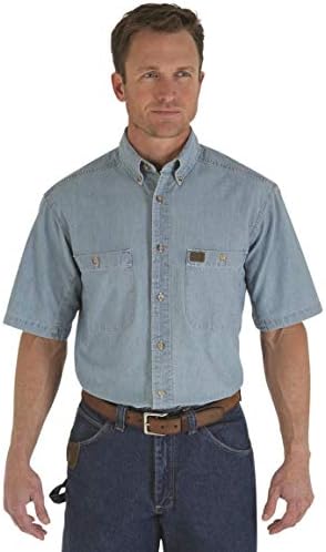 Wrangler Men's Chambray Work Shirt Wrangler