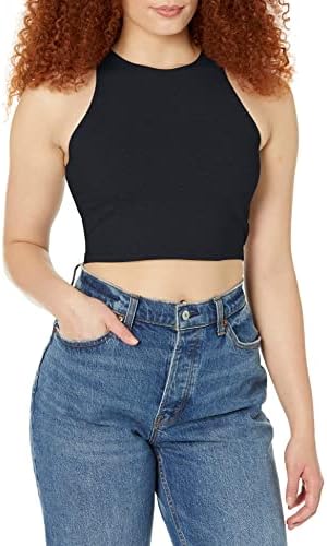 Классический безрукавный топ American Apparel из хлопка и спандекса с отложным воротником American Apparel