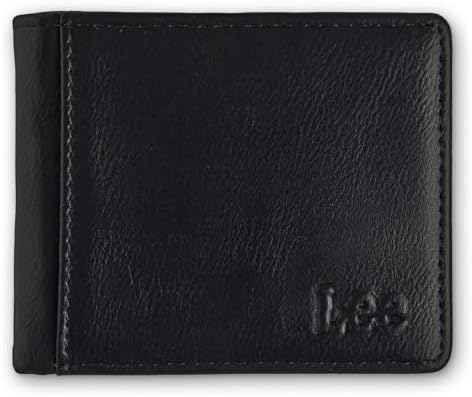 Lee Men’s Classic Slim Bifold Wallet Casual Everyday Minimalist Cash and Card Holder (Black) Lee