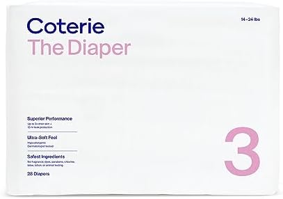 Coterie Size 3 Diapers, 28 CT Coterie