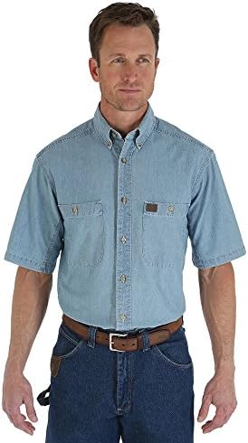 Wrangler Men's Chambray Work Shirt Wrangler