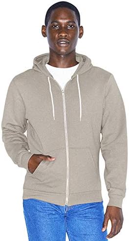 American Apparel Men's Flex Fleece Long Sleeve Zip Hoodie American Apparel