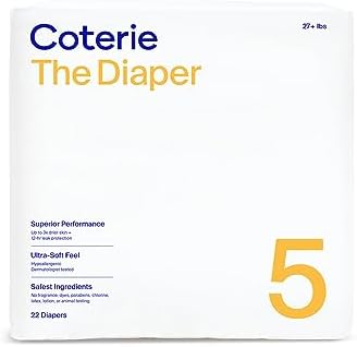 Coterie Size 5 Diapers, 22 CT Coterie