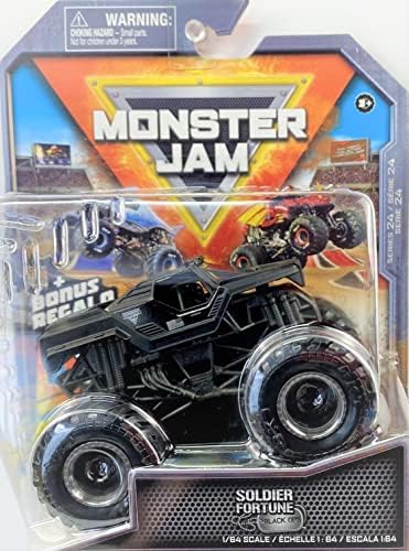 Грузовик Monster Jam 1:64 Soldier Fortune Black Ops с бонусом Regalo, серия 24 Monster Jam