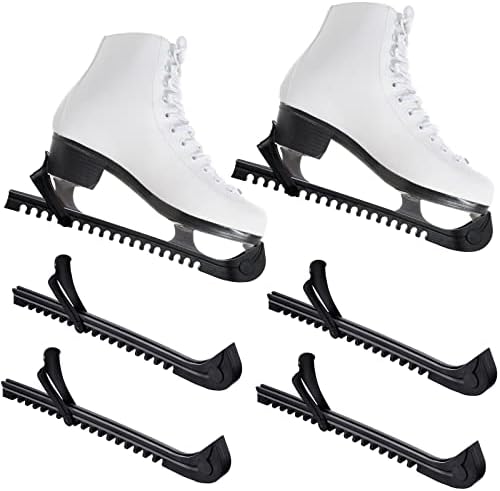 Sumind 4 Pcs Walking Hockey Skate Guards Ice Skate Blade Covers Hockey Skates Blade Guards Ice Skate Guards Ice Skating Protector Hockey Equipment with Adjustable Buckle for Adults Sumind