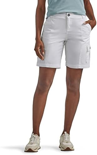 Lee Women's Petite Flex-to-go Mid-Rise Relaxed Fit Cargo Bermuda Short Lee