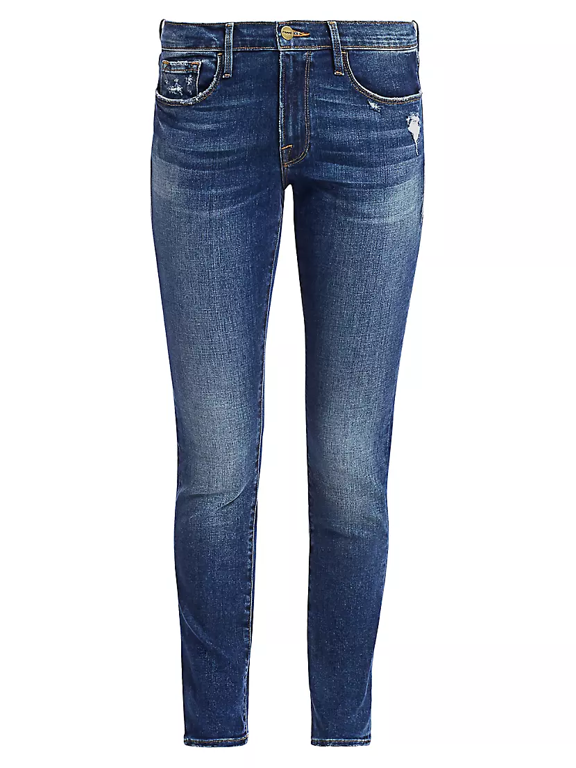 Le Garçon Mid-Rise Skinny Jeans Frame