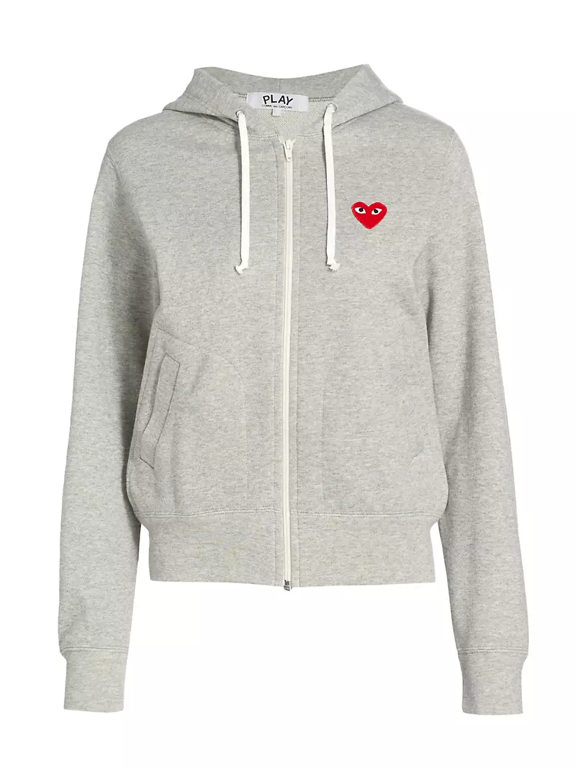 Heart Back Zip Hoodie Converse