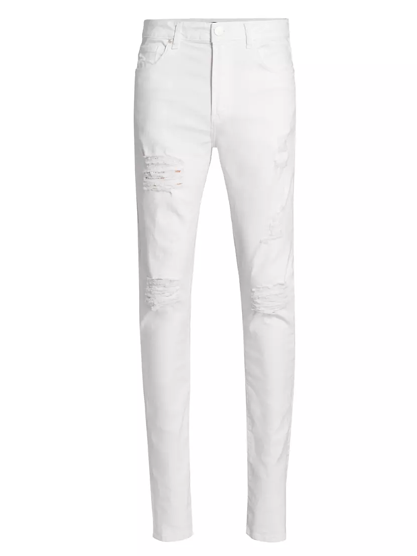 Greyson Stretch Distressed Skinny Jeans Monfrere