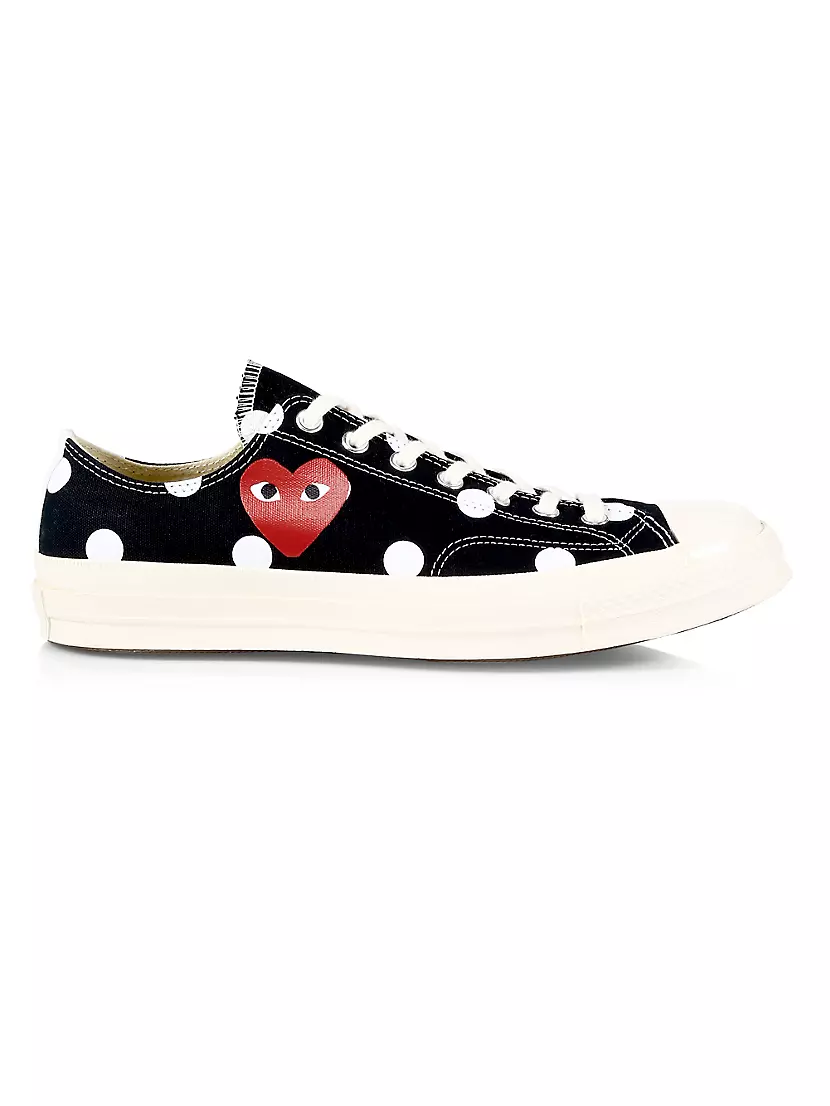 Кроссовки унисекс CdG Play x Converse с узором горошек и шнуровкой Converse