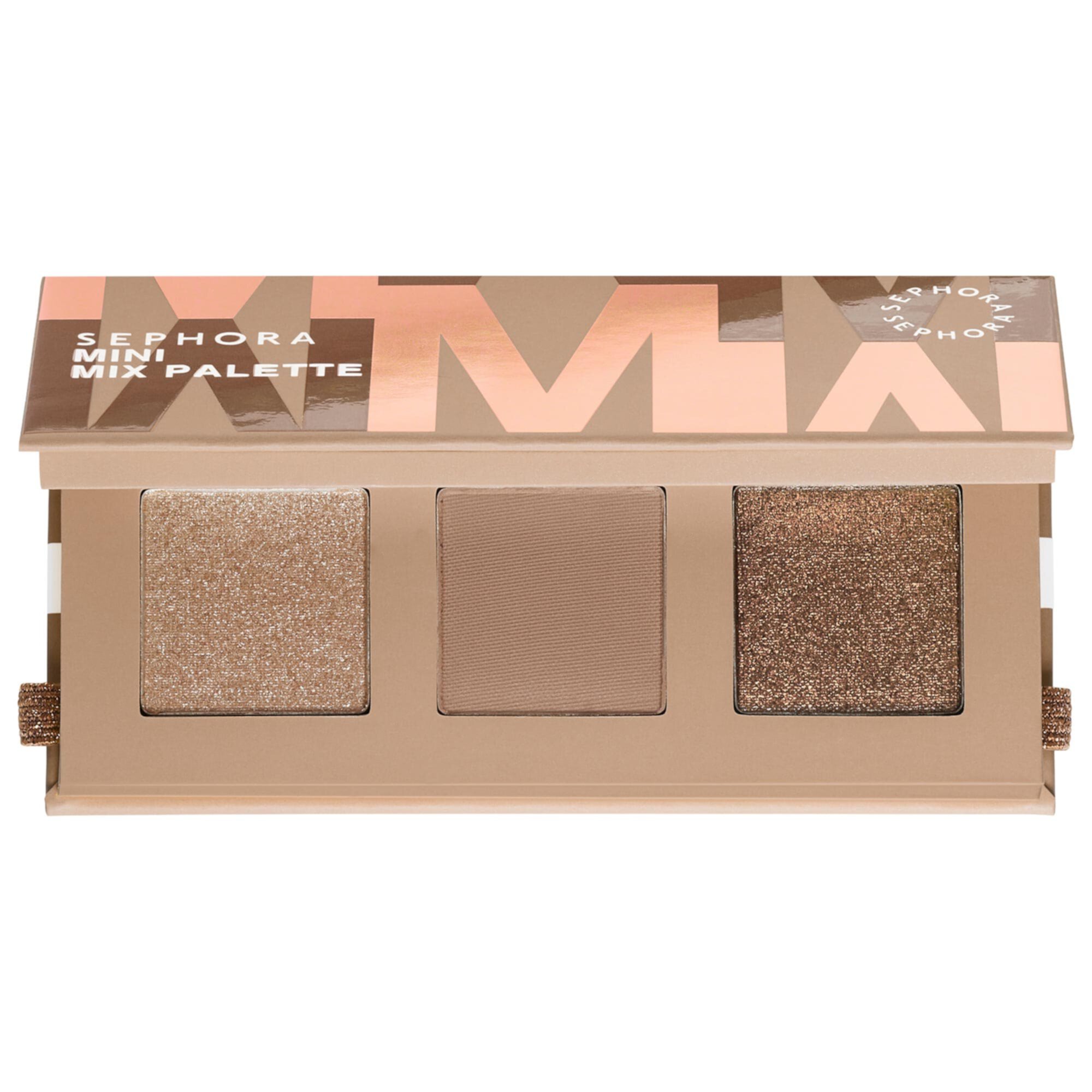 Мини-палитра теней для век Mini Mix, 3 оттенка для создания яркого макияжа Sephora Collection