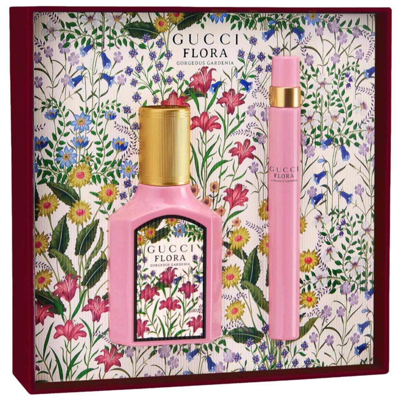 Мини-набор Eau de Parfum Flora Gorgeous Gardenia, 30 мл + 10 мл, белый цветочный аромат Gucci