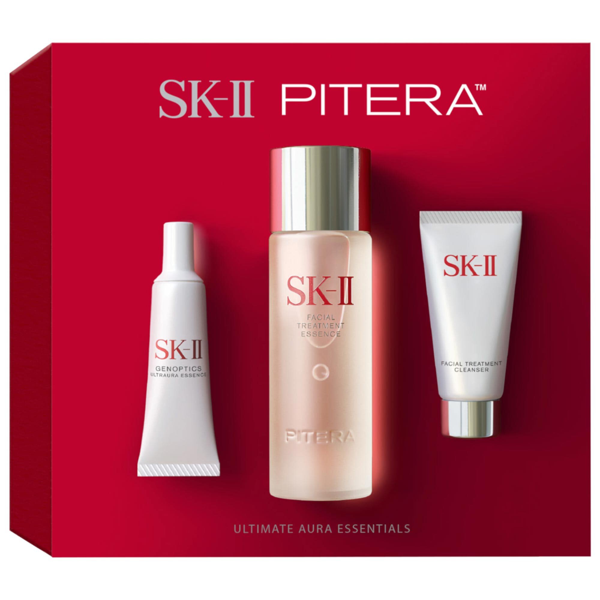 Набор для сияния кожи с PITERA™: очищение, эссенция и сыворотка Sk-Ii