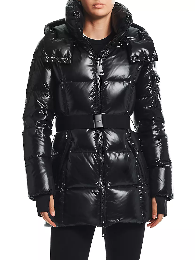 Soho Belted Down Mid-Length Puffer Jacket Sam.