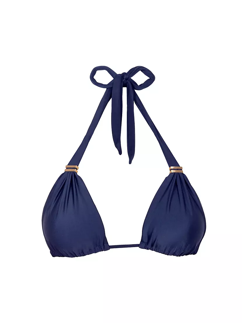 ​Bia Ruched Triangle Bikini Top ViX