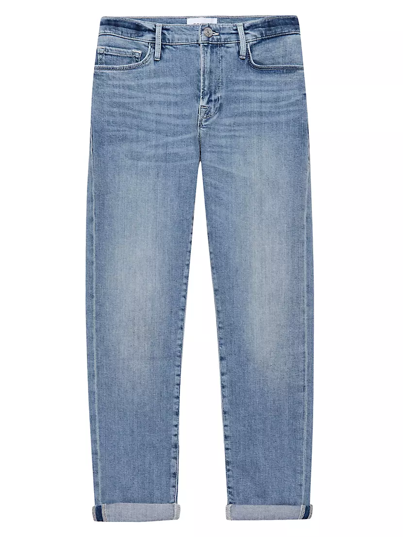 Le Garcon Mid-Rise Cropped Jeans Frame