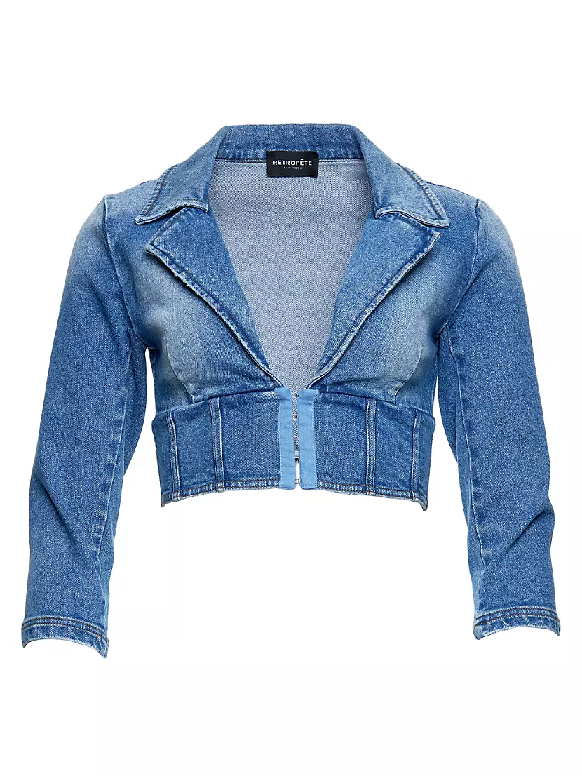 Maxine Denim Top Retrofête