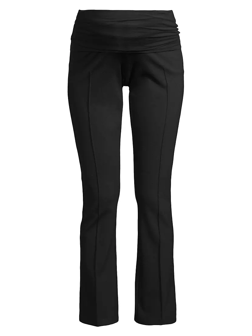 London Ponté Maternity Crop Pants Nom