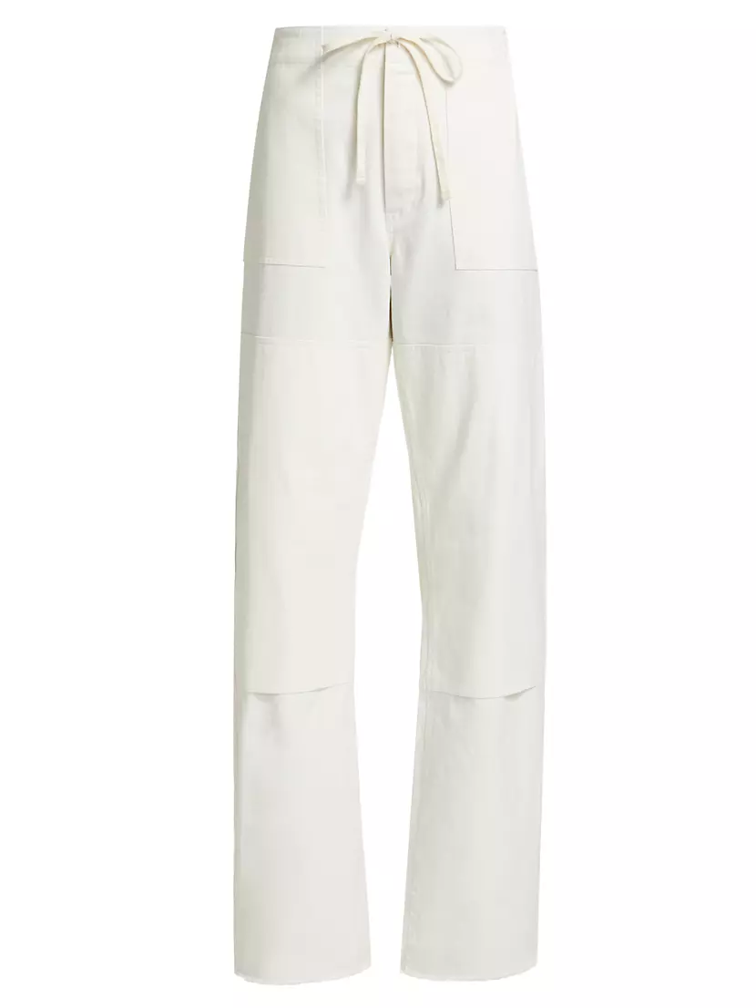 Beach Straight-Leg Cotton Pants Re/Done