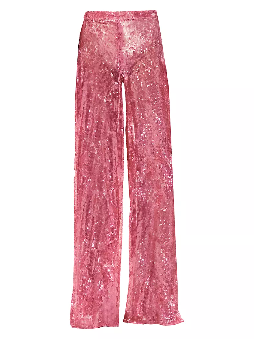 Sequined Wide-Leg Pants Honayda