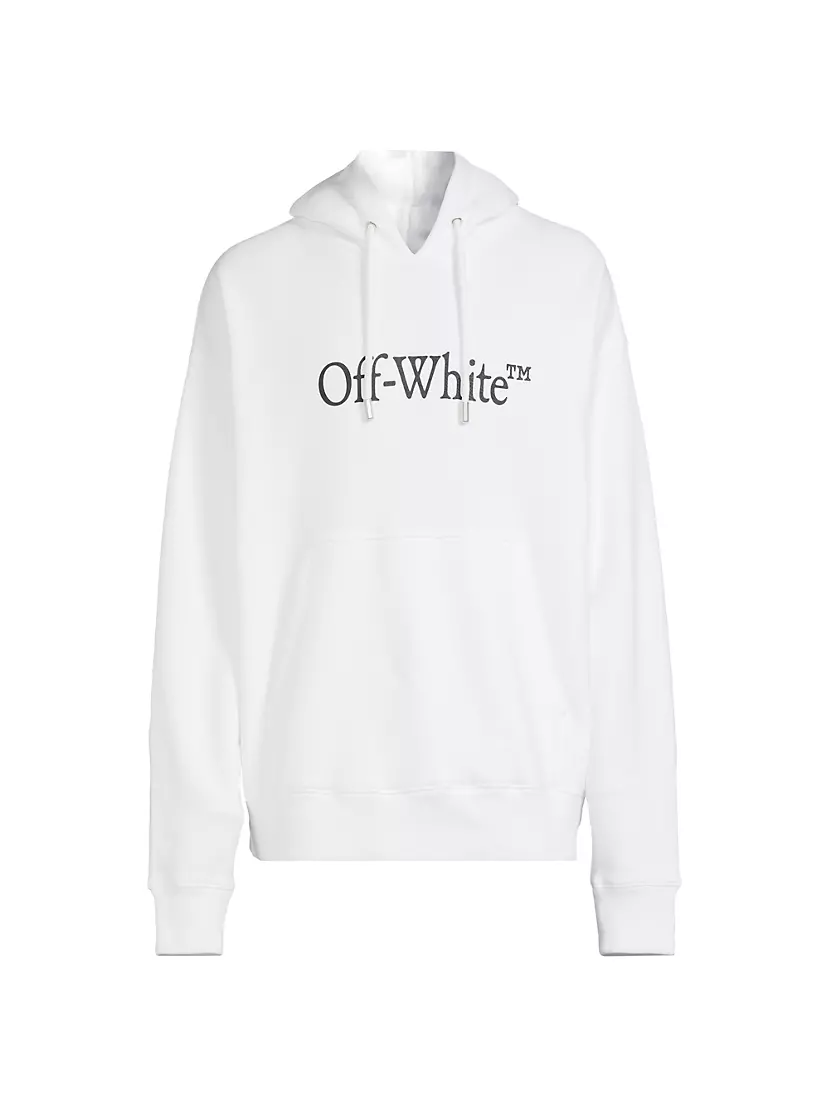 Худи Big Bookish из 100% хлопка с капюшоном и карманом-кенгуру Off-White Off-White