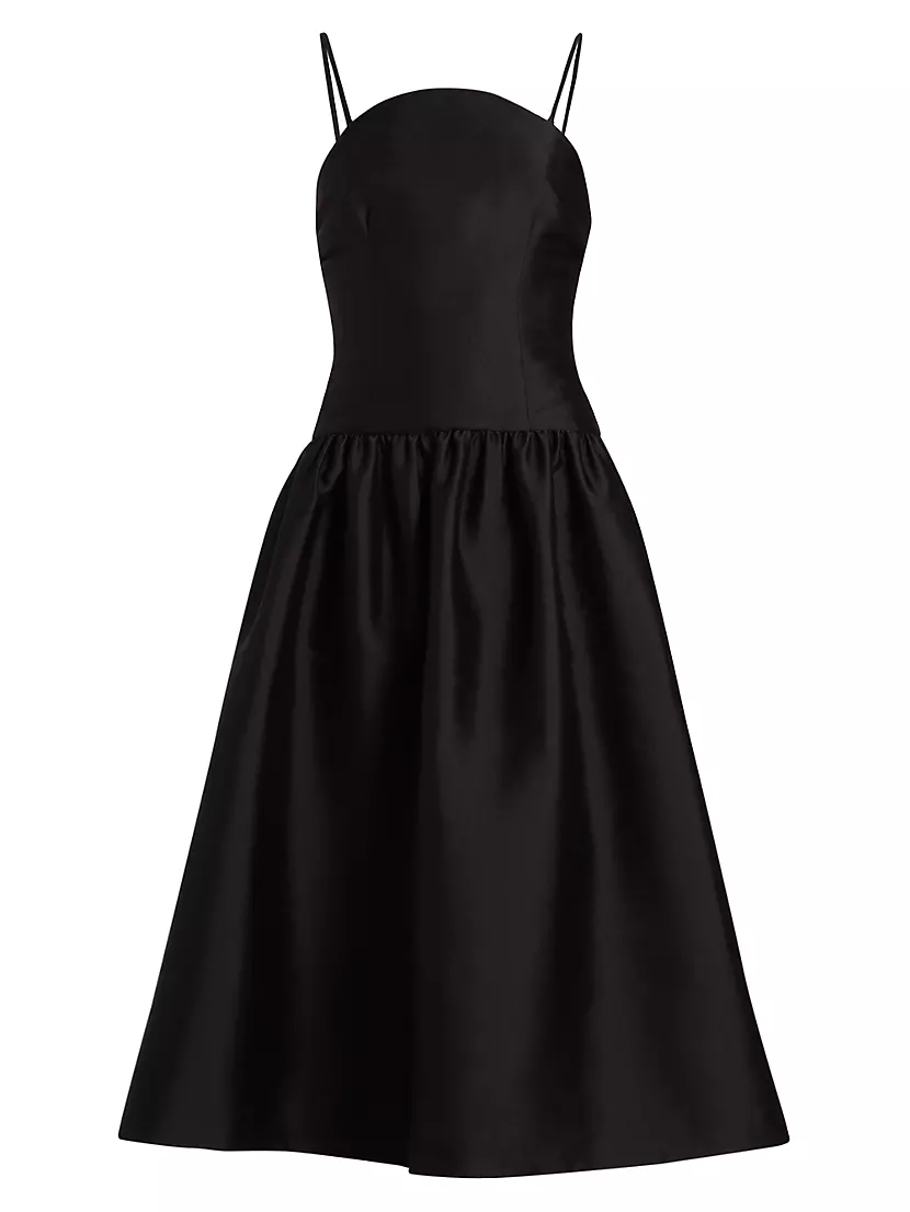 Taffeta Midi-Dress Self-Portrait