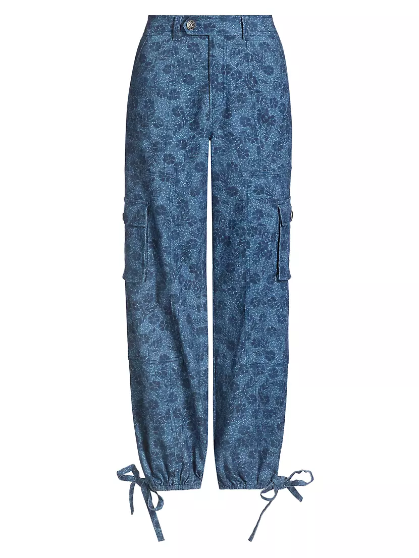 Zola Floral Denim Pants Cinq a Sept