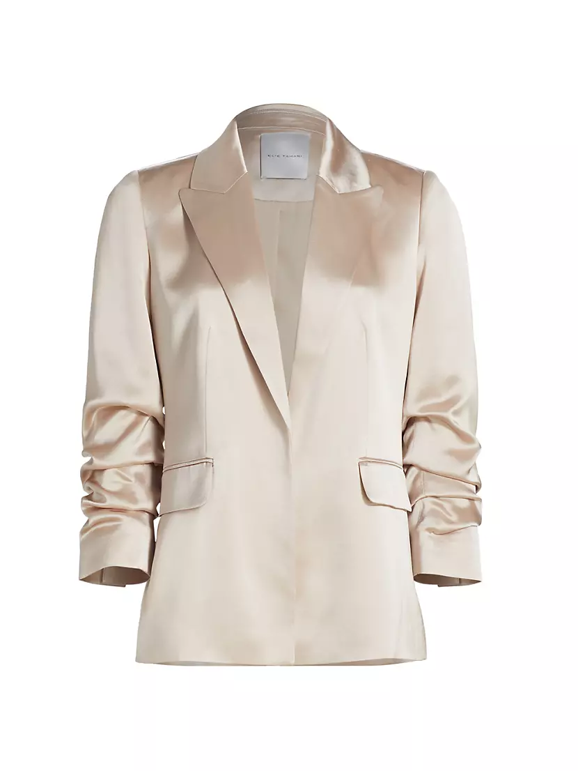 Ashlynn Satin Single-Breasted Blazer Elie Tahari