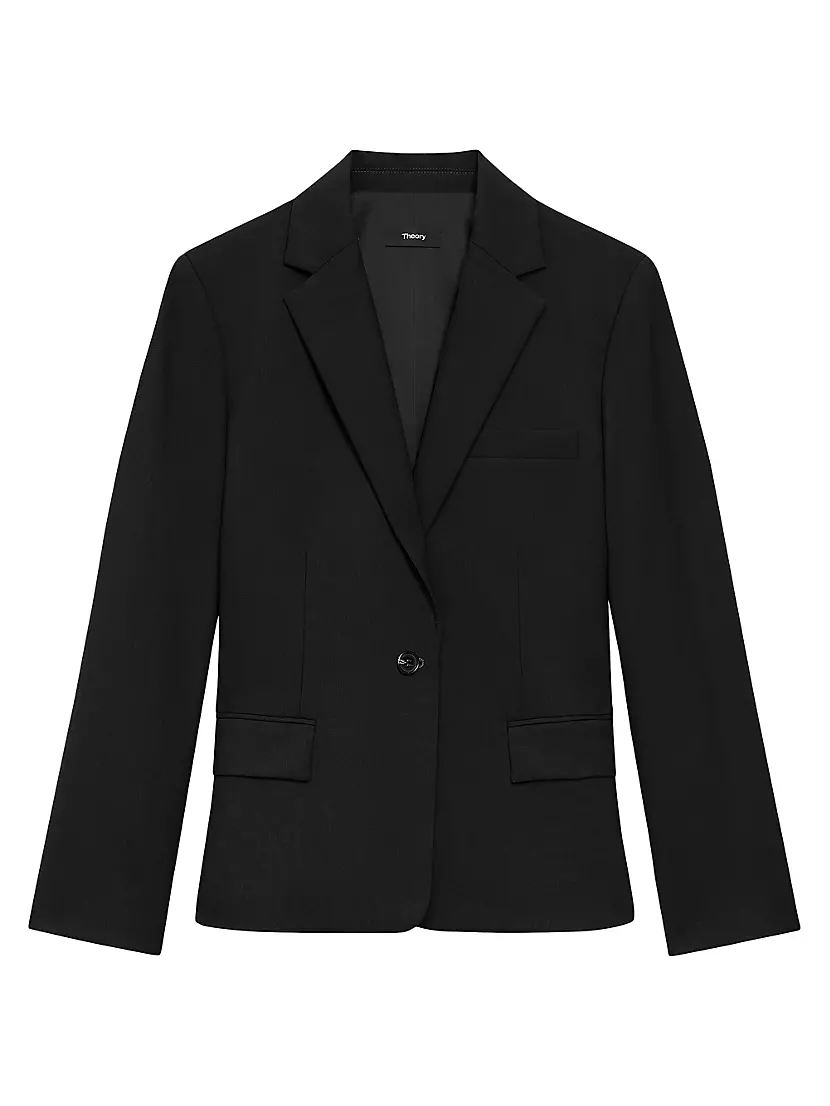 Slim-Fit One-Button Blazer Theory